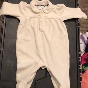 White one piece Ralph Lauren velour